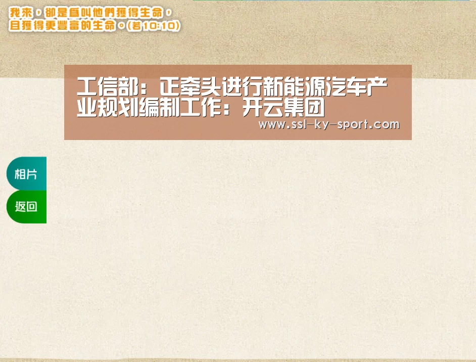 工信部：正牵头进行新能源汽车产业规划编制工作：开云集团(图3)